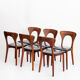 Suite de 6 chaises "Pierre". Palissandre. Niels Koefoed. Danemark, 60s