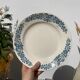 Set of 8 flat plates iron earth model Longchamp Alésia
