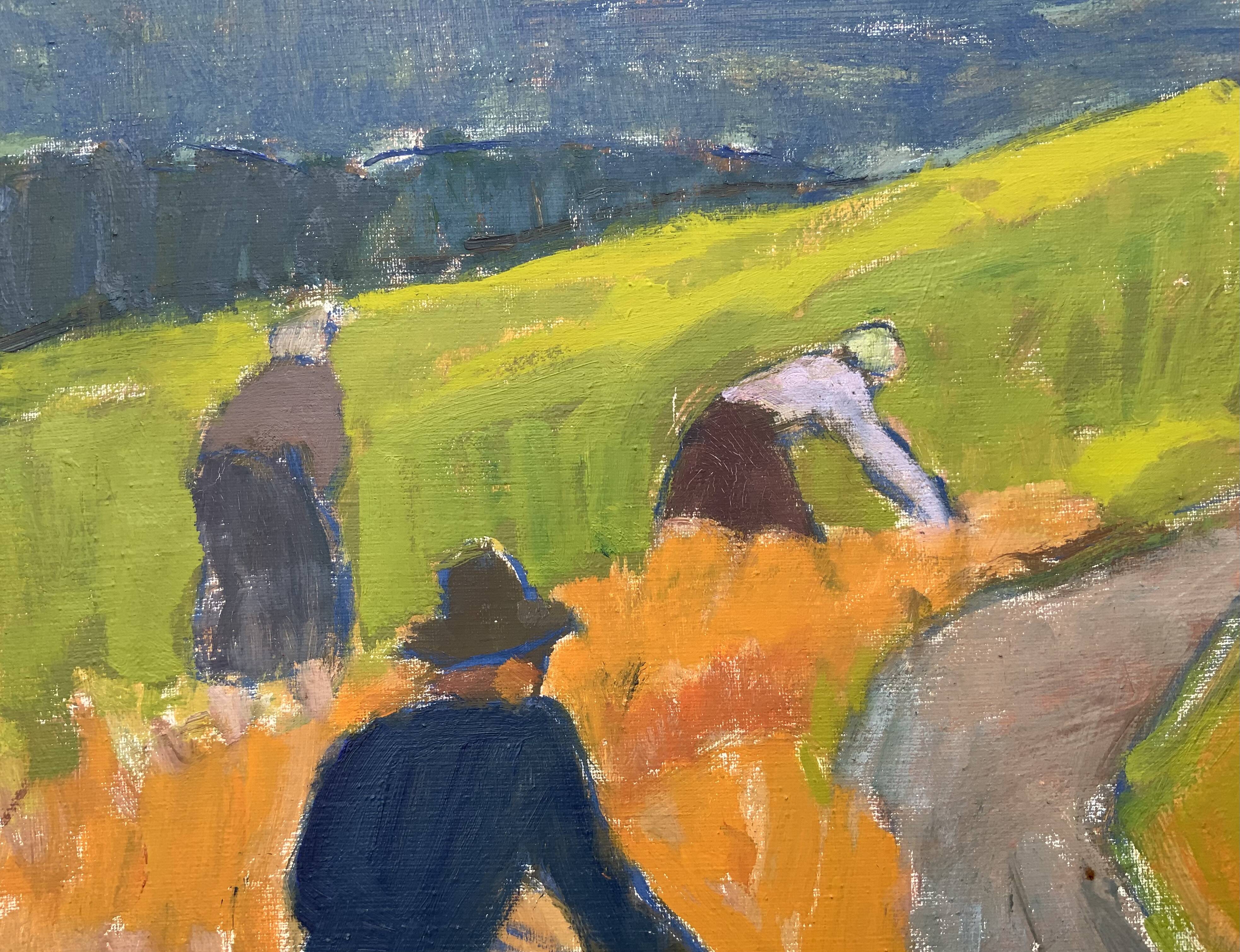 Svan Grandin (1906- 1982) Large Vintage Oil on Canvas Landscape, signed
