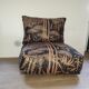 2 armchairs bamboo fabric