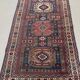 Antique Caucasian rug 215x126 cm Lesghi Star tribal Kazak rug large 2522