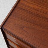 Midcentury Danish wider chest of 5 drawers in teak 1960s