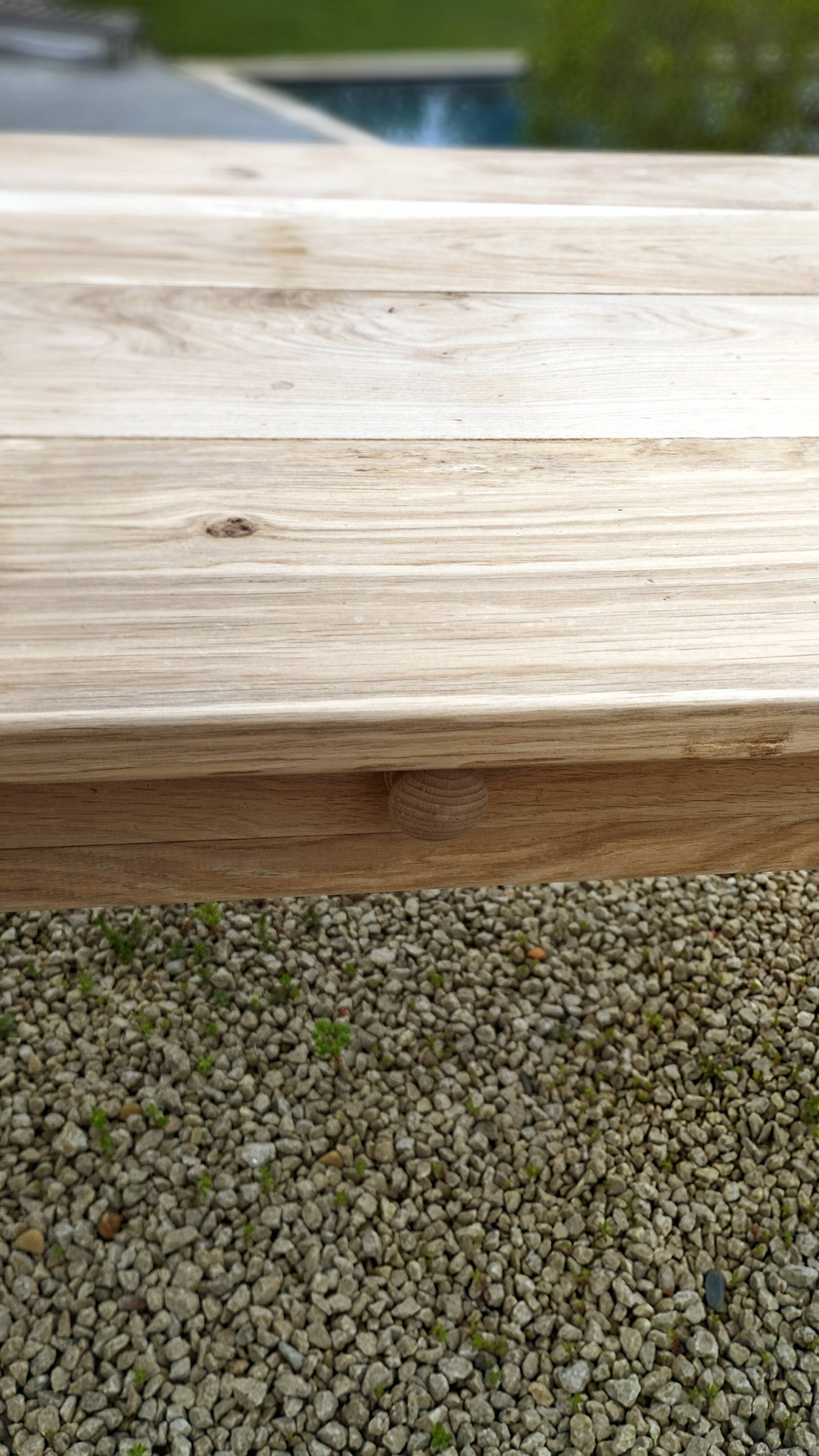 Solid oak farmhouse table 220 X 80 cm