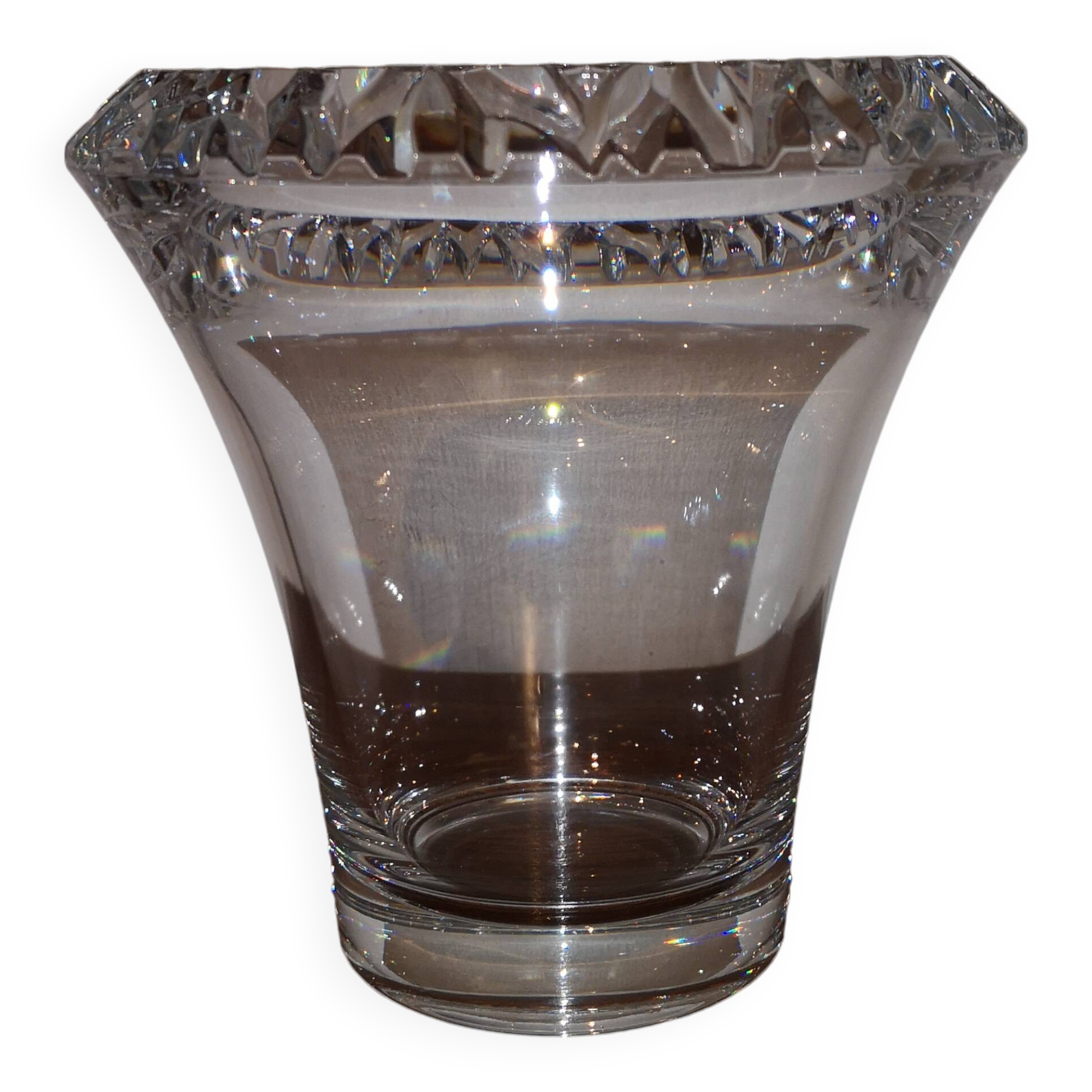 Mikasa germany vintage crystal champagne bucket cooler vase
