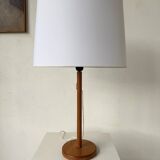 Lampe de table bois chêne années 70