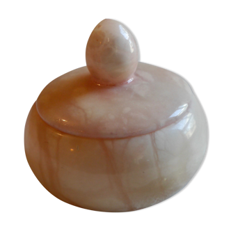 Boîte à bijoux en marbre rose