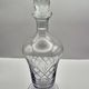 Crystal service from Fains, matching wine carafe and water jug.
