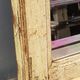 Mirror white break old wood teak patina