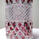 Harlequin crystal whisky decanter, Bohemia, Czechoslovakia, vintage 1950s-1970s