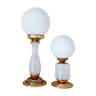 Fake pair of table lamps, unique pieces