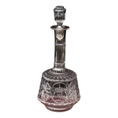 Carafe soufflée à la main et monogrammée F, France XIXe siècle