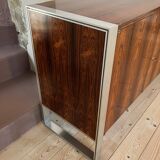 Sideboard from the 1960s-1970s in rosewood veneer.