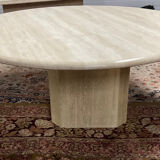 Vintage travertine coffee table from the 70s