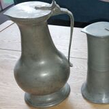 Tin pitchers