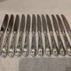 12 silver-plated dessert knives, Ercuis silversmith, Louis XV style, 29