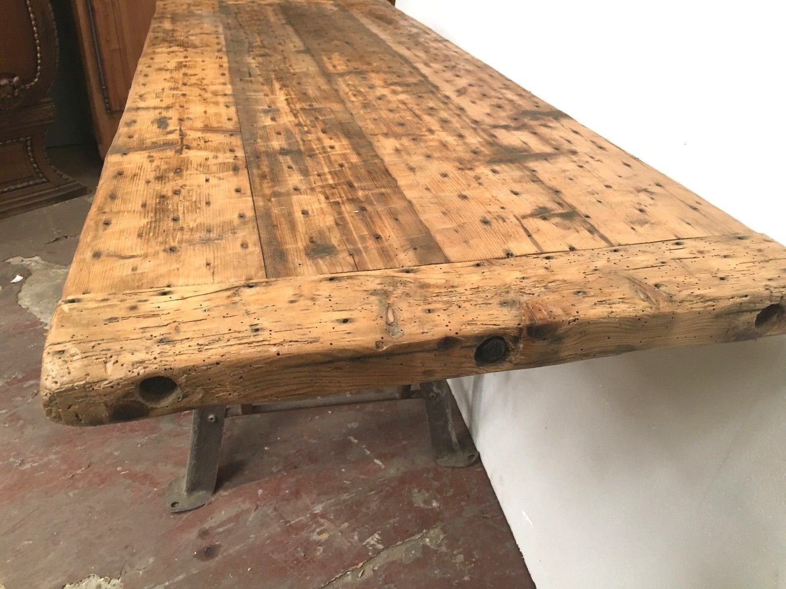 Old industrial workbench