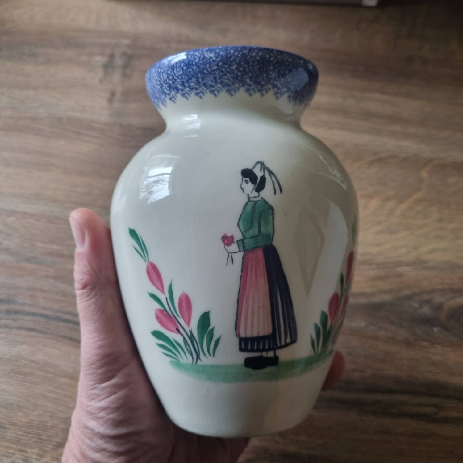 Ceramic vase HB Henriot Quimper Brittany