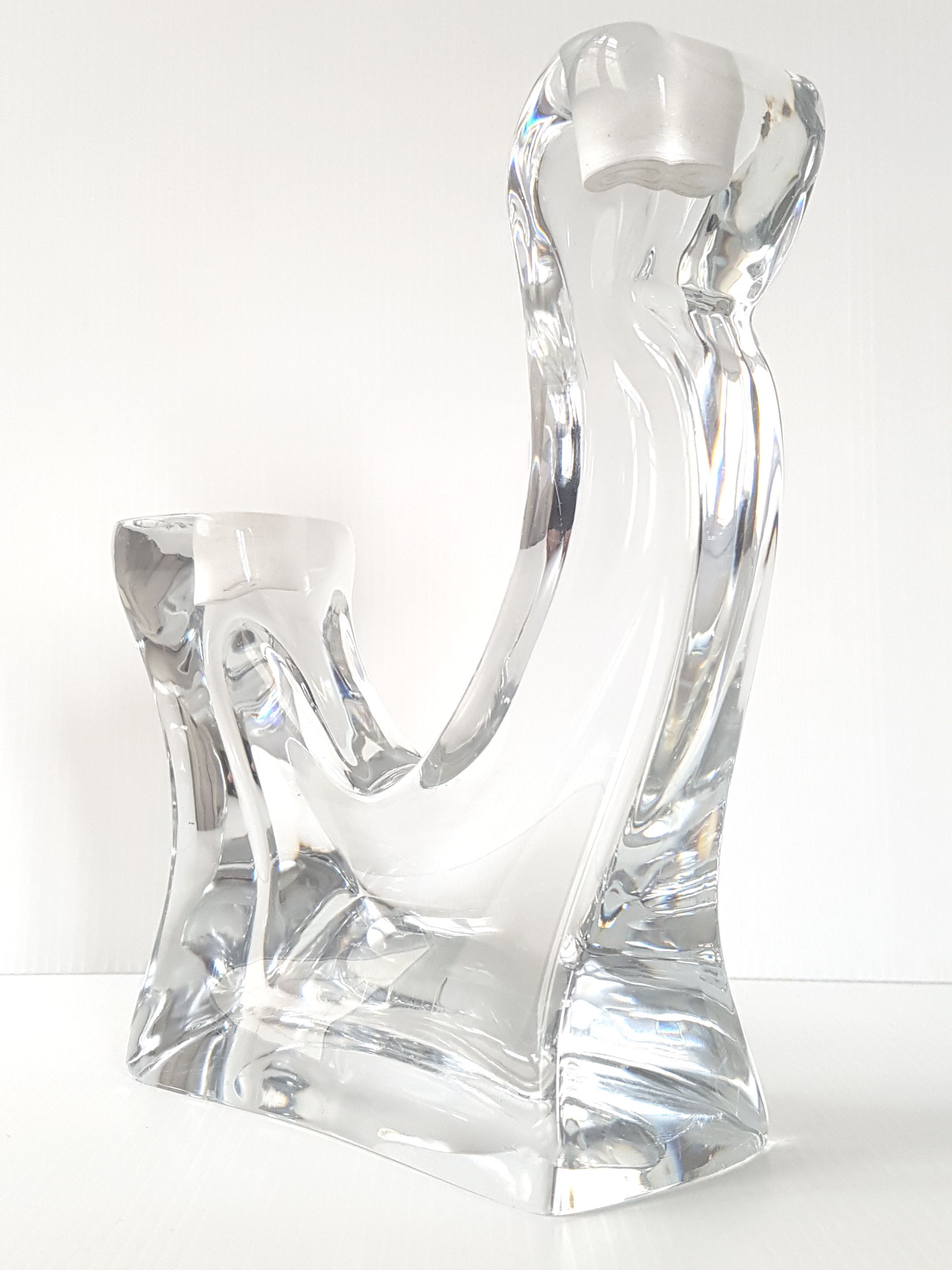 1970 vintage Crystal candlestick