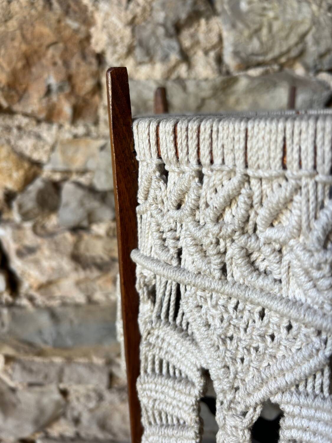 Vintage macrame lamp – 1970s