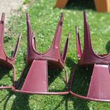 Xavier Pauchard for Tolix table G and 3 chairs A56