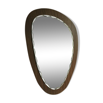 Asymmetric Scandinavian mirror 60 x 37 cm