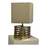 Lampe de table en laiton de luxe par Romeo Rega, années 60