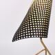 Tripod table lamp brass and metal 1950s