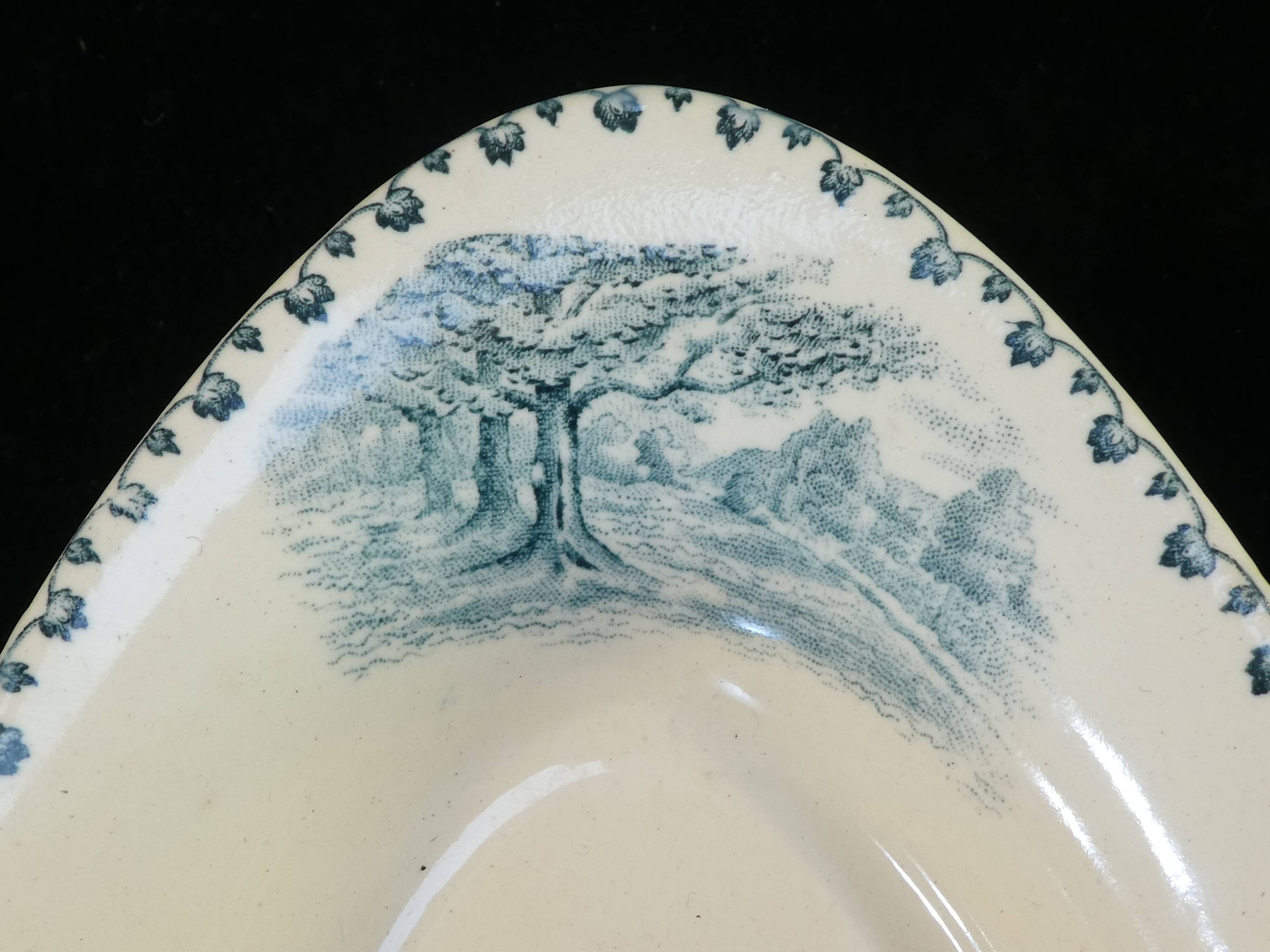 Oval faience ravier terre de fer bocage nº2