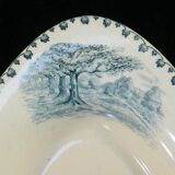 Oval faience ravier terre de fer bocage nº2