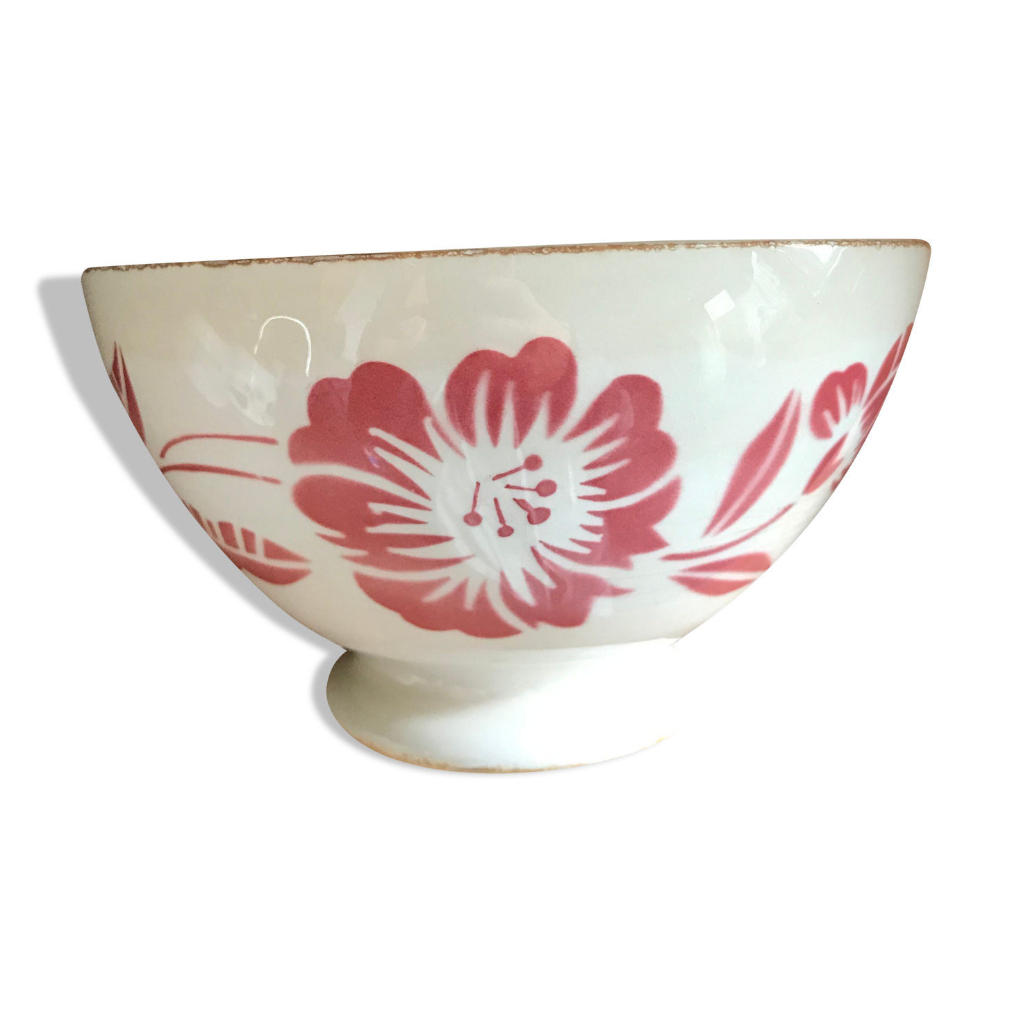 Old XXL bowl said bowl in Chabrot. Sarreguemines Digoin.