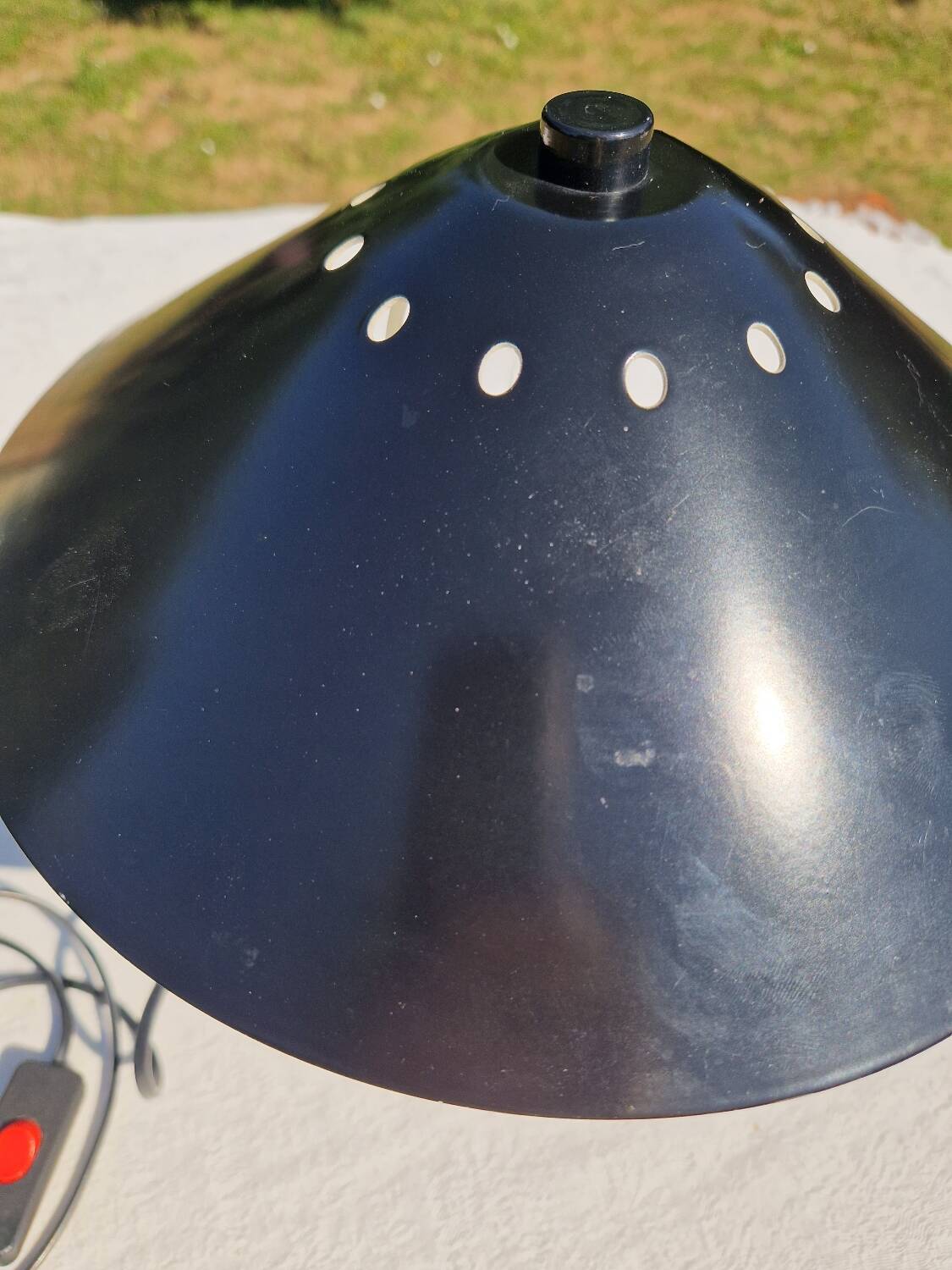 Lampe de bureau champignon Aluminor, années 80