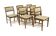 Set of 6 Scandinavian beech chairs, Snickerinytt AB, Lammhult, Sweden, 1960.
