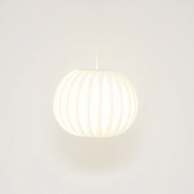 Suspension Menuett blanche par L. Schioler, Danemark 1972