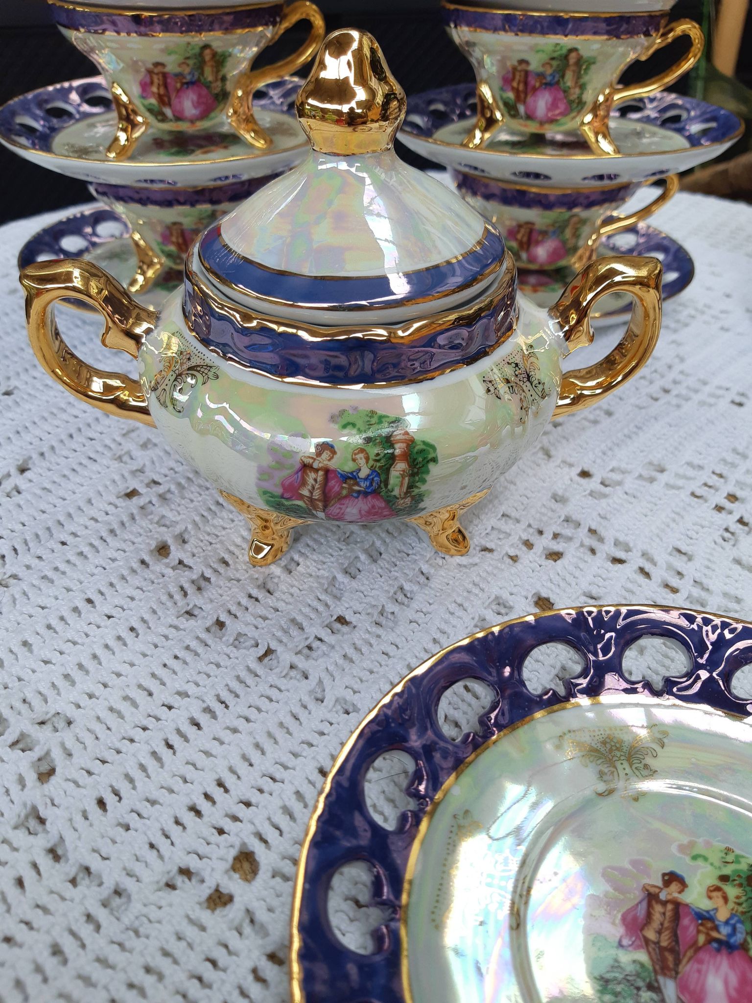 Vintage porcelain café service