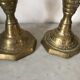 Pair of solid brass candlesticks