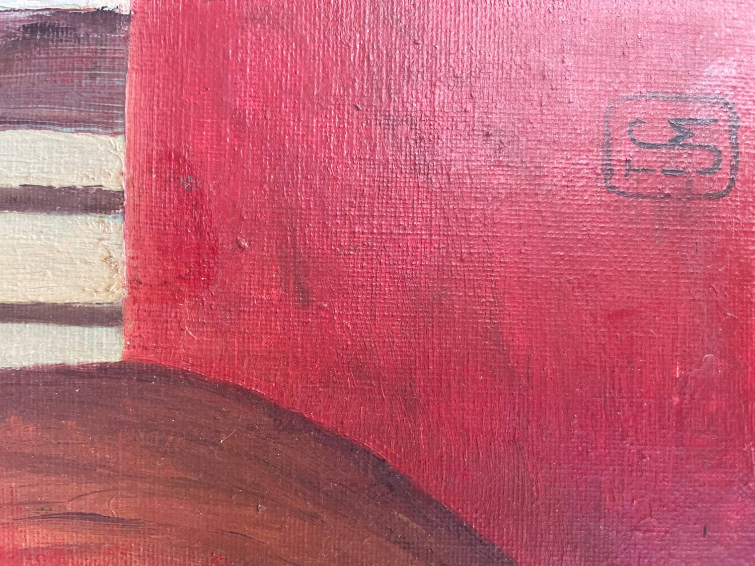 Peinture florale naïve