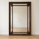 Large antique mirror in carved wood