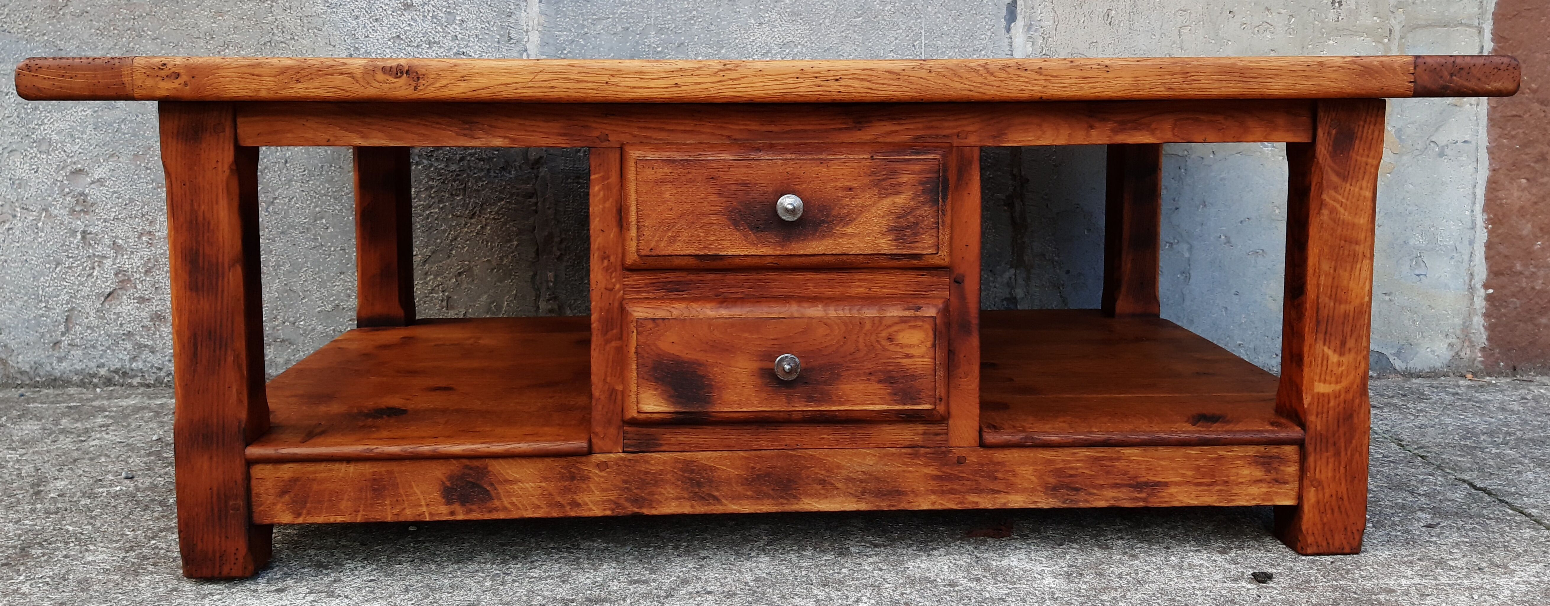 Table basse en chêne