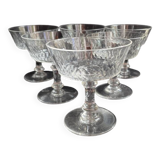 6 Baccarat Champigny champagne glasses