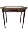 Living room table, Louis XVI style desk in wood, marble and brass