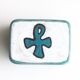 Ceramic box by Yvette Manoy, Namur, 60s