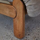 Pair of wild leather lounge chairs