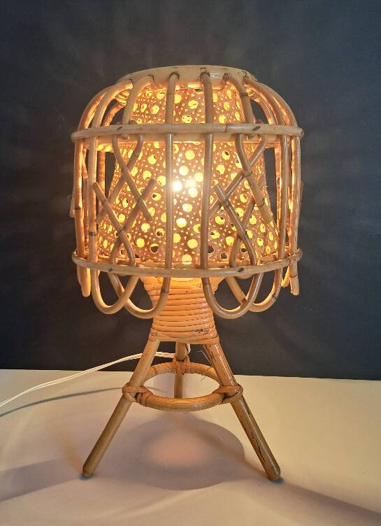 Old bamboo lamp