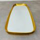 Mirror rearview mirror gold strapping Schönform 60s