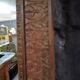 Pair of carved wooden mirrors 38x48cm