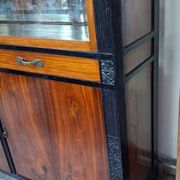 Vitrine / bibliothèque d'appui époque Art Déco en palissandre et bois