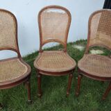 Lot of 6 vintage fluted chairs