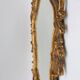 Belgian Baroque Gold Framed Oval Mirror, 1950s