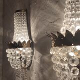 Appliques en cristal classiques. France années 1950.