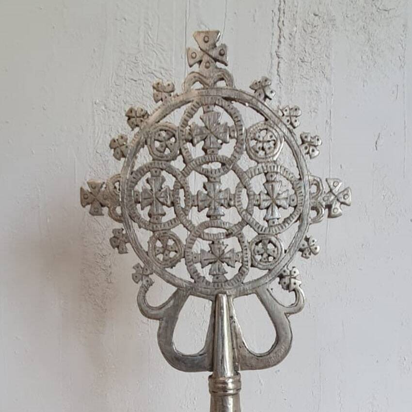 Ethiopian Coptic processional cross